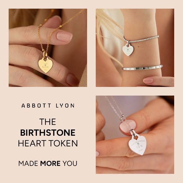 Birthstone Heart Token