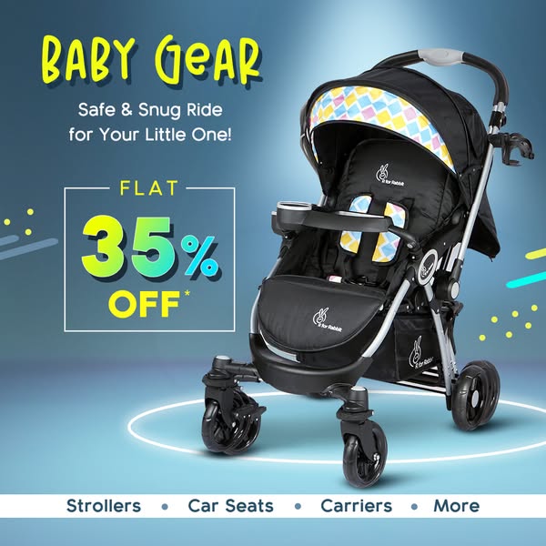 Flat 35% OFF* on Baby's Travelling Essentials